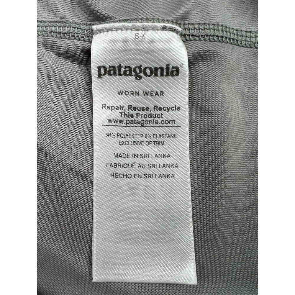 Patagonia Shirt Mens 2XL Gray Long Sleeve UPF 50 Floral Fishing Performance Top - Picture 7 of 10